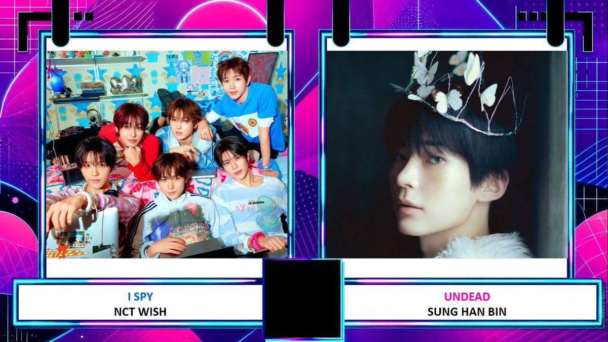 KshowAnalysis1's tweet photo. 🔥 [NOMINEE] 261023 - MUSIC BANK

#NCTWISH “I SPY”
vs. #SUNGHANBIN “UNDEAD”

No Live Voting on this show. The result will be announced soon.

Stream: https://t.co/mu1PQznuzl.
