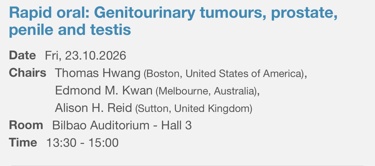 Daniel Castellano ESMO 2026 slide: Proffered paper 1: Genitourinary tumour, renal (3 of 3)