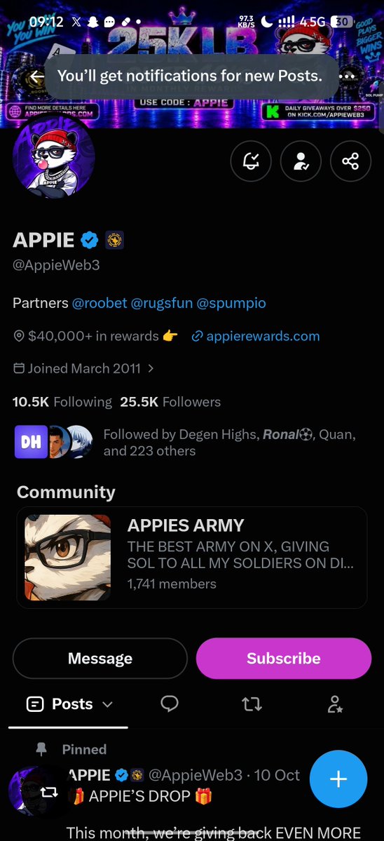 marboFX's tweet photo. @AppieWeb3 Happy birthday legend  , celebrating with you all love❤️ 🎉

Manifesting a win https://t.co/8JFRj5k2Oe