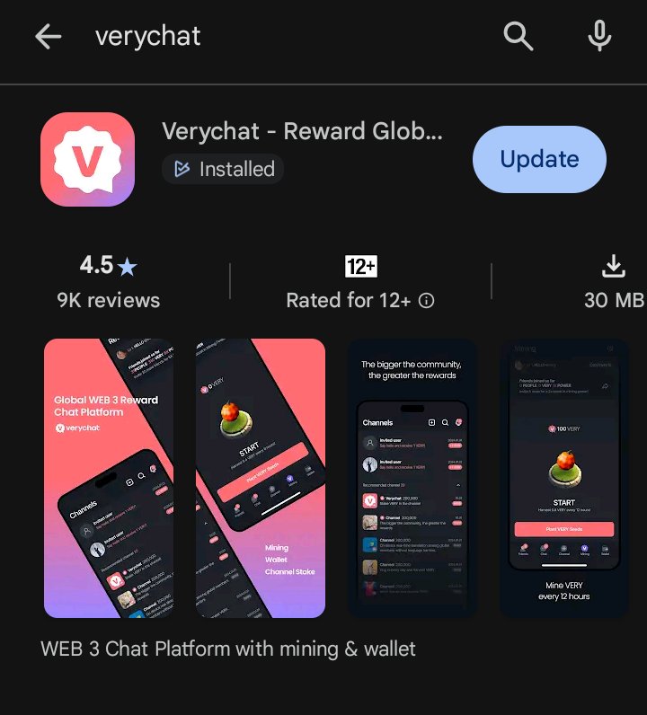 Tokenized99's tweet photo. Fam, update your Verychat app to the latest version. ☺️ 📣 

Retweet this to remind other miners ❤️ 
@noah_verychat 

#Verychat https://t.co/84kM9QQ0iB