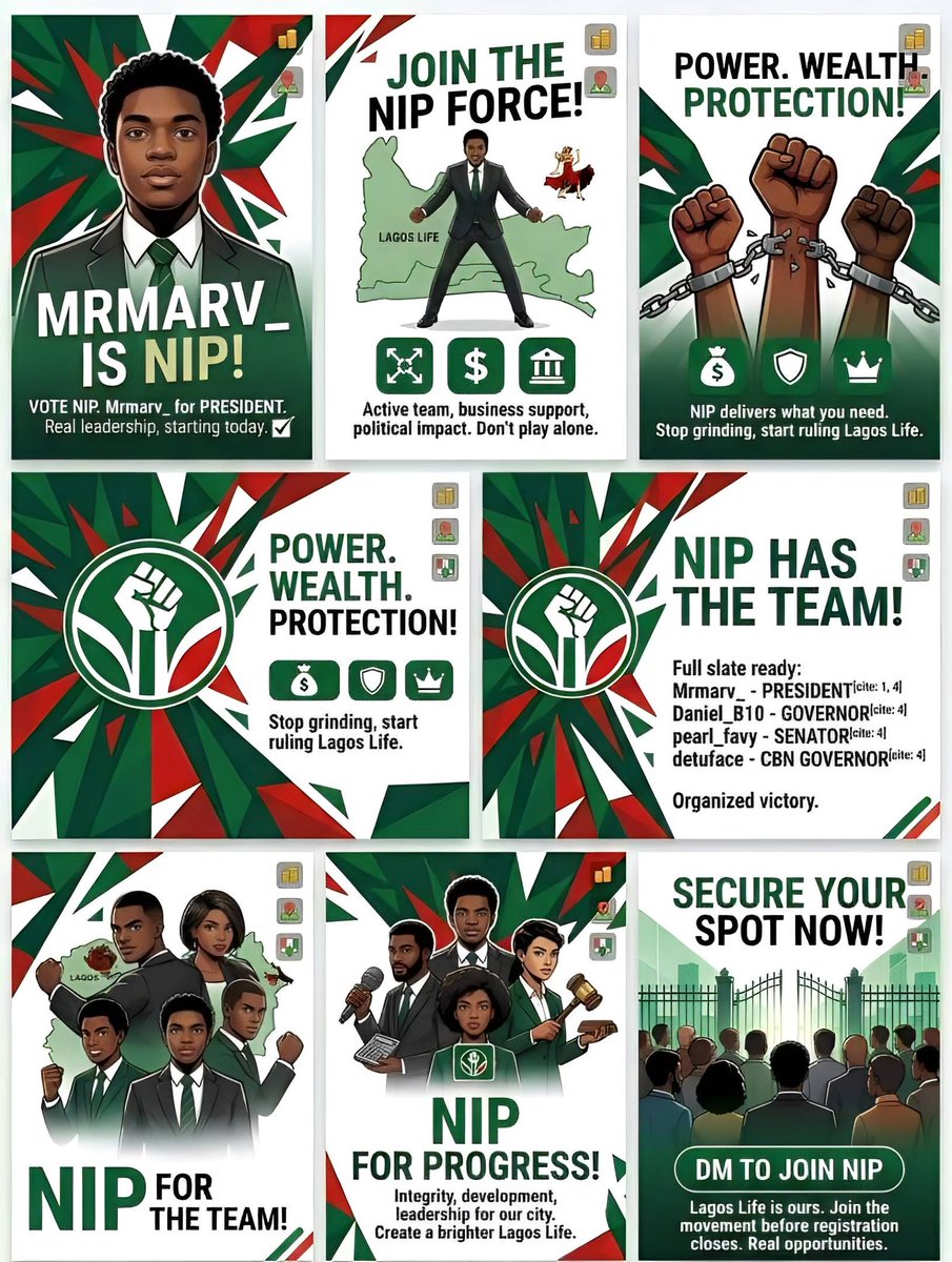 NIP_lagoslife's tweet photo. One vision. One mission. A better LagosLife🔥

Integrity, Development, and Progress — that’s what NIP stands for.✊
 Vote NIP for softlagoslife 
#VoteNIP #LagosLife #LagosLifePolitics #NIP https://t.co/wI1xACyIeb