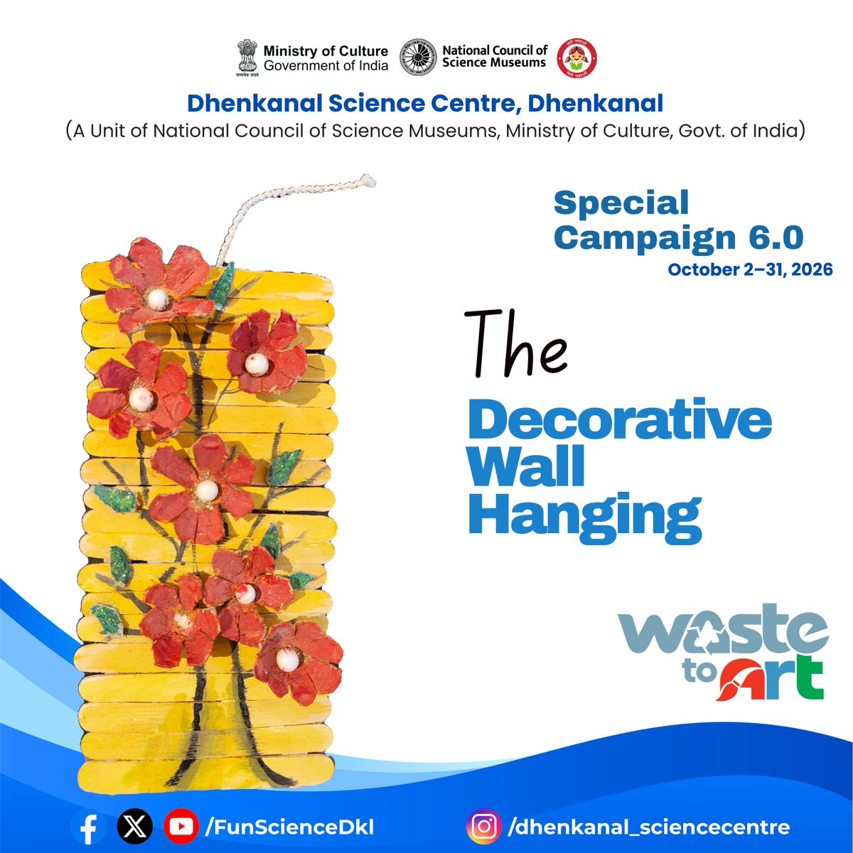FunScienceDkl's tweet photo. 🎨♻️ Decorative Wall Hanging: Turning Waste into Beauty! 🌿✨
This colourful Decorative Wall Hanging showcases how discarded materials can be transformed into an attractive decorative creation through imagination and artistic expression 
(1/2) https://t.co/7pLWw9RsbT