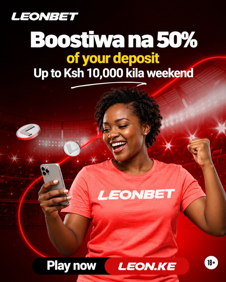 LeonbetKenya's tweet photo. Check below for what we've prepared for you this weekend!
🎁 50% Boost on deposit every weekend
🎰 Free Bets
⚡ Fast Payouts
🚀 Aviator Free Rains daily
🔥 Boosted Odds
#LeonBet #SportsBetting #Aviator #FreeBets #BoostedOdds #Kenya #Sports #KOX #KOT #TrendingKe https://t.co/MN59W5eTHd