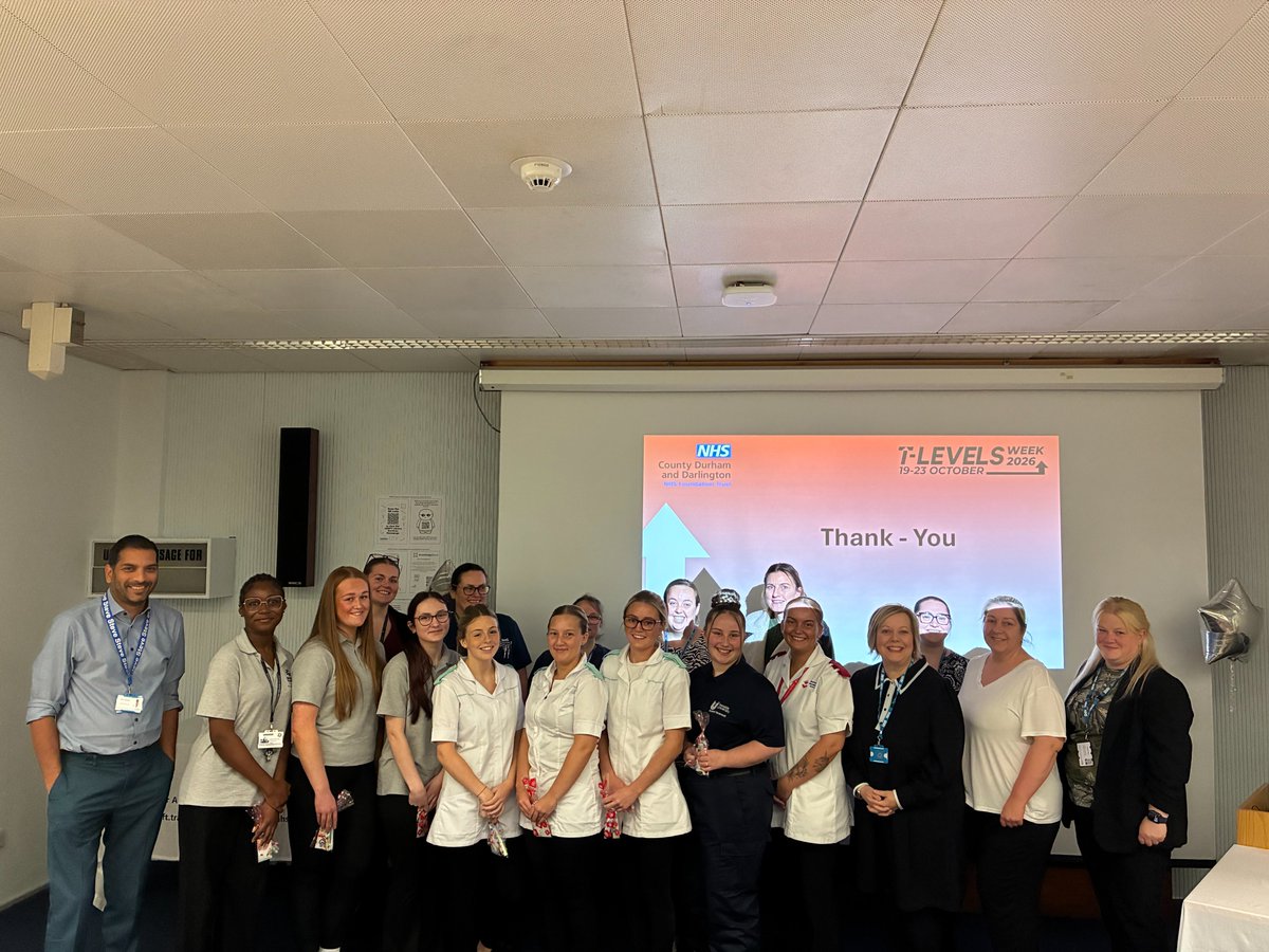 CDDFTNHS's tweet photo. 🌟 Celebrating the future 

Yesterday T-Level students came together to share how their placements are building skills, confidence and ambitions for careers in healthcare.

We’re proud of their achievements and grateful to the colleagues supporting them.

#TLevelsWeek https://t.co/xFnLgUmsFJ