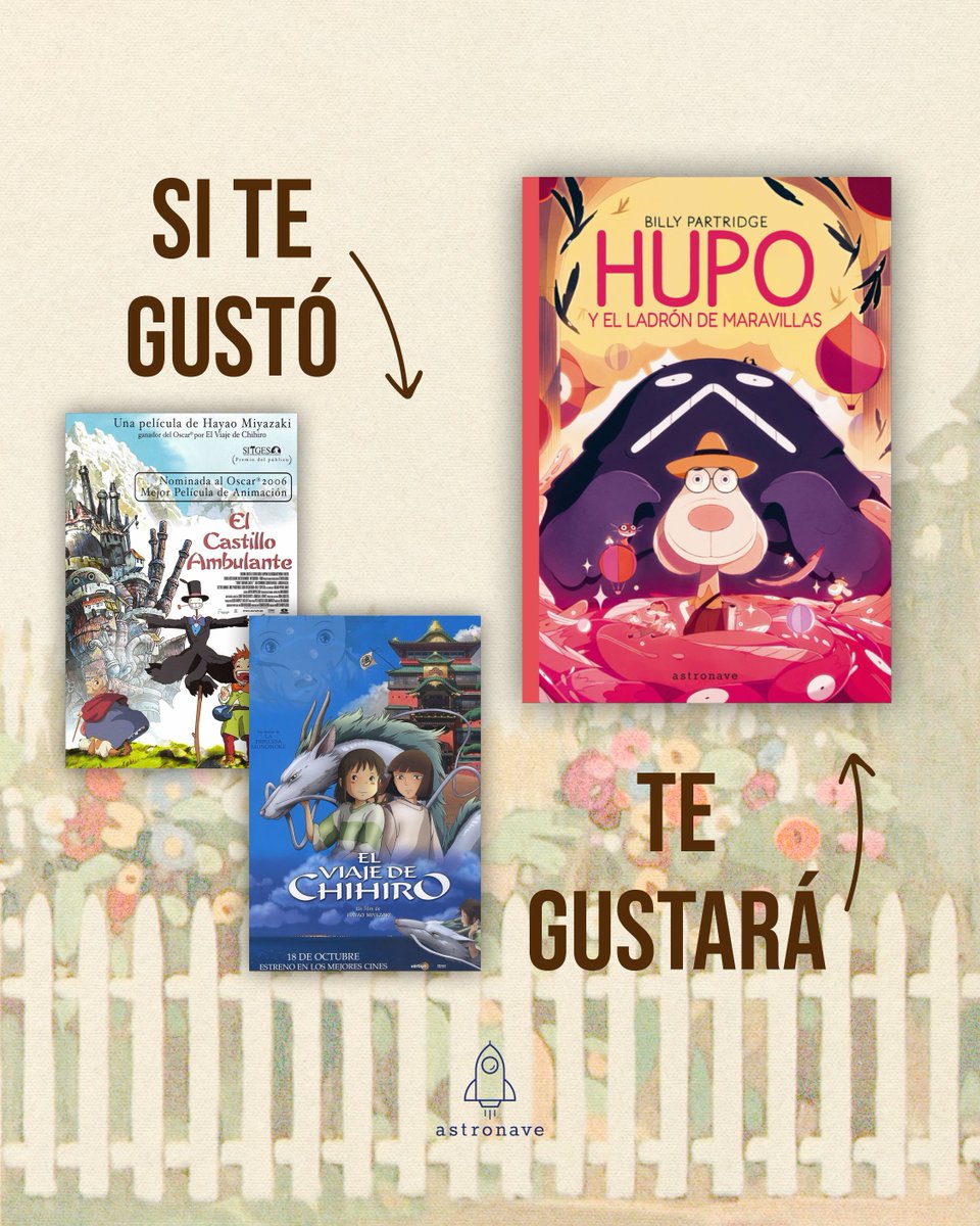 EdAstronave's tweet photo. 🍄¿No te quitas de la cabeza las producciones de Studio Ghibli? No se nos ocurre lectura más complementaria que HUPO Y EL LADRÓN DE MARAVILLAS.

¡Todo lecturas astronómicas!  🚀 https://t.co/pJEOjMjc1E