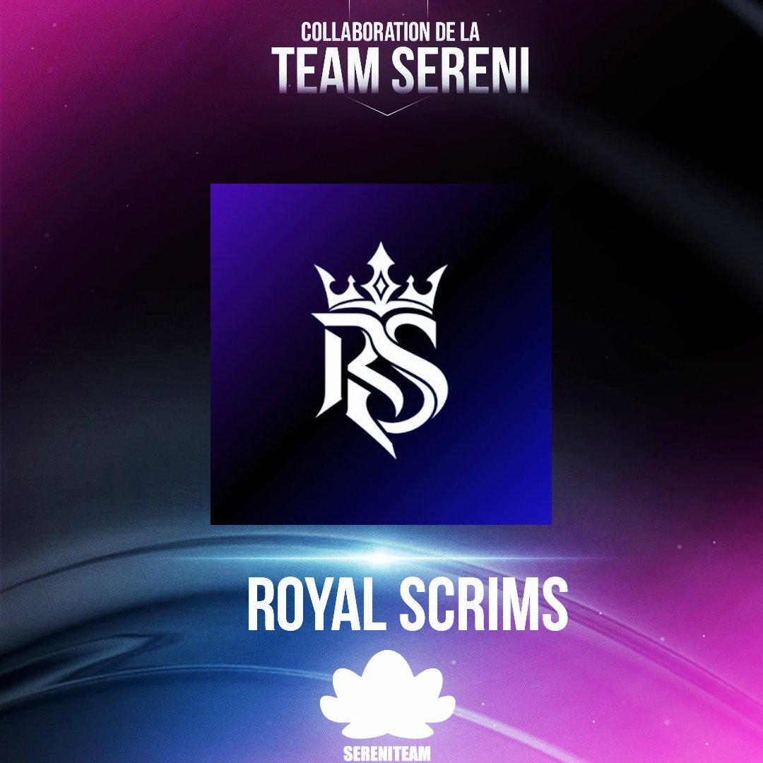 TeamSereni's tweet photo. 🚨Nouveau partenariat 🚨

La Team Sereni a un nouveau partenaire; @RoyalScrims_FN un serveur discord où seront organisés des scrims auxquelles pourront participer nos joueurs et notre communauté. 

Merci pour la confiance et à bientôt sur le serveur 🫡 https://t.co/BlpQEaScE9