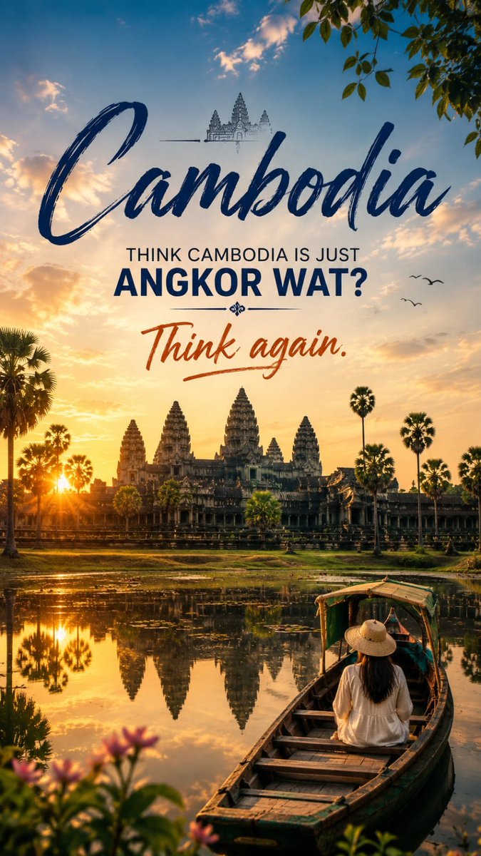 CCG6CCG's tweet photo. Think Cambodia is just Angkor Wat? Think again. From NagaWorld Hotel to Koh Rong’s clear beaches, fine dining and safaris, Cambodia is full of surprises. Which spot would you visit first? https://t.co/GMvNbX1M2I