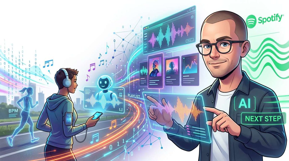 aisyncs's tweet photo. Spotify wants AI agents to become a new gateway to music—without giving up control. It’s opening access via ChatGPT and Claude while keeping listening data and curation in-house. Q4 operating-profit guidance: €820M, above…
#Spotify #AI #Music
Check the link on profile https://t.co/uc0KZBtIeL