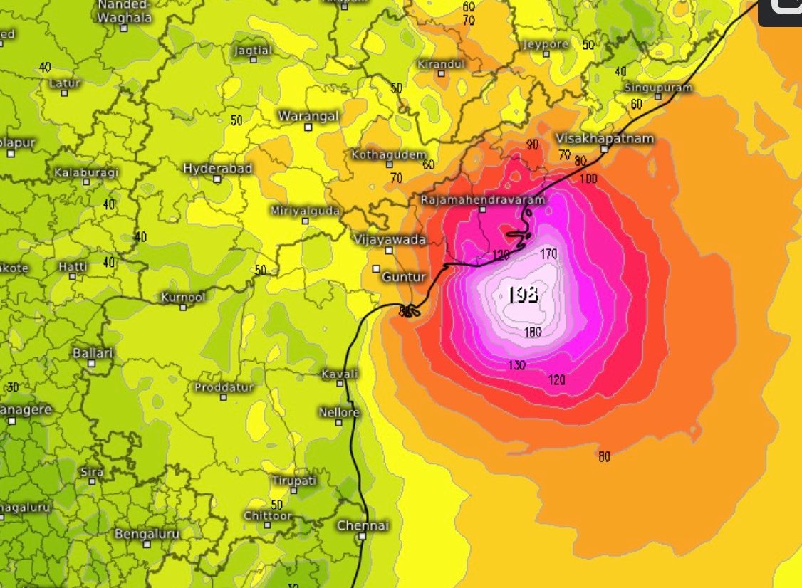 vizagweatherma9's tweet photo. 🌀 MAJOR CYCLONE THREAT AFTER 8 YEARS

A powerful cyclone, potentially exceeding Category 3 intensity, is being forecast to impact North Andhra Pradesh between October 27 and 29, with the potential impact zone stretching from Konaseema to Srikakulam. Stay alert. Stay prepared. https://t.co/W9vtIH85P8