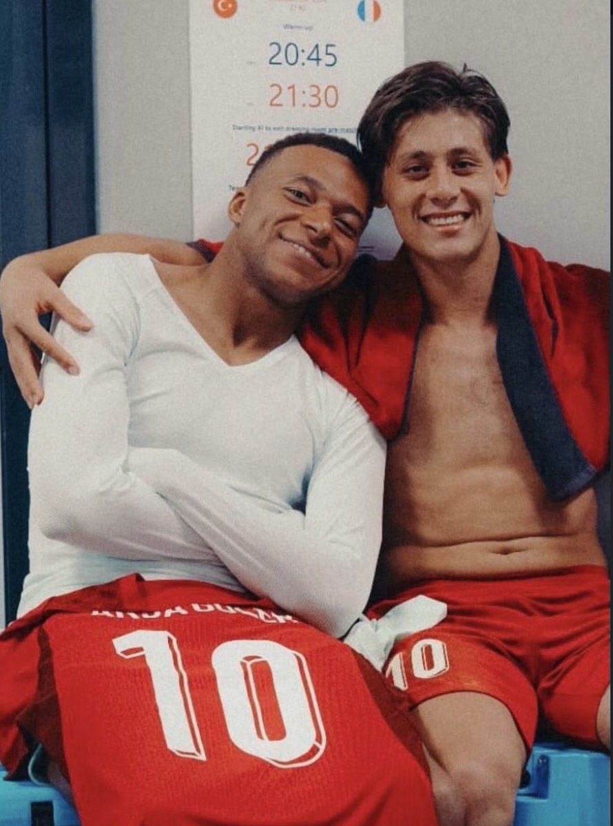 GulerTeam's tweet photo. Kylian Mbappé about Arda Güler: “He’s my little brother, I love him. He’s so important for us and plays really well this season. He gave me many goals, so I’m happy I can give him one.” https://t.co/Lf2z4KAYMu