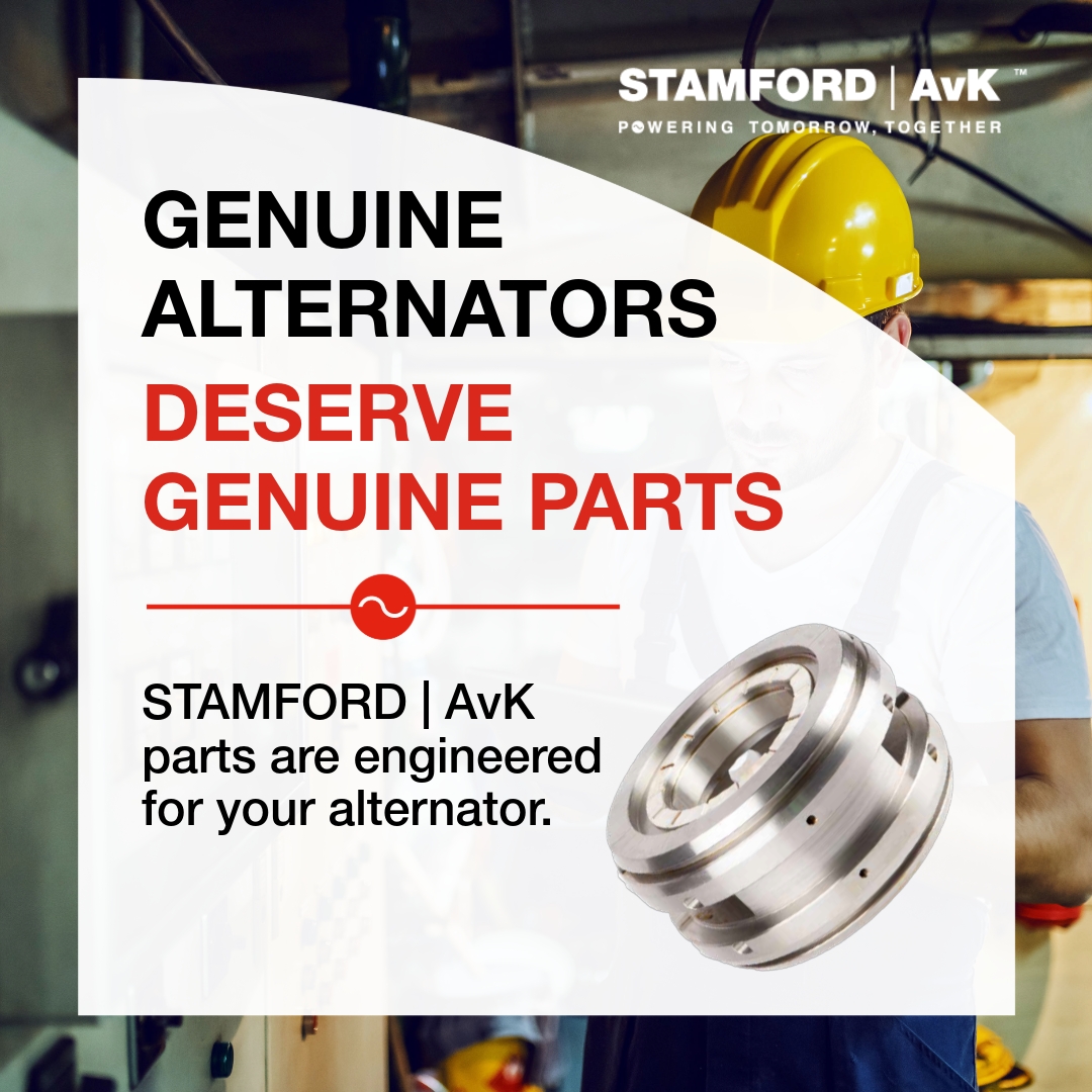 STAMFORDAvK's tweet photo. Genuine STAMFORD | AvK parts ensure:
✓ Compatibility with your alternator
✓ Reliable performance
✓ Confidence in your maintenance decisions

Contact your local Authorised STAMFORD | AvK Dealer for genuine parts: https://t.co/M9kwKHTBRU

#STAMFORDAvK #LetsPowerUp #GenuineParts https://t.co/OlVar0jBMO