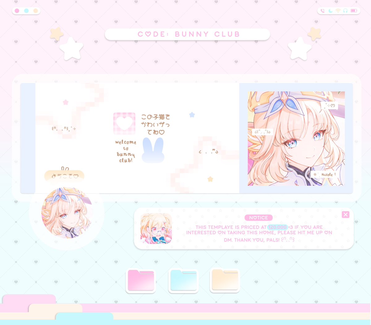 aerriette's tweet photo. ˙⟡♡ stop, wait a minute! /ᐠ. .ᐟ\ฅ

hi, hiii! aerrie punya 2 anak baru yg siap untuk diospek, nantinya akan aerrie jual sebagai template yaa! harga dan designnya sudah aman belum yaa? kalau ada yg gak aman, boleh dm aku baik” ya manteman <3 timaaciii. 🫶🏼💛

#bealanja https://t.co/3REnyPC9FD