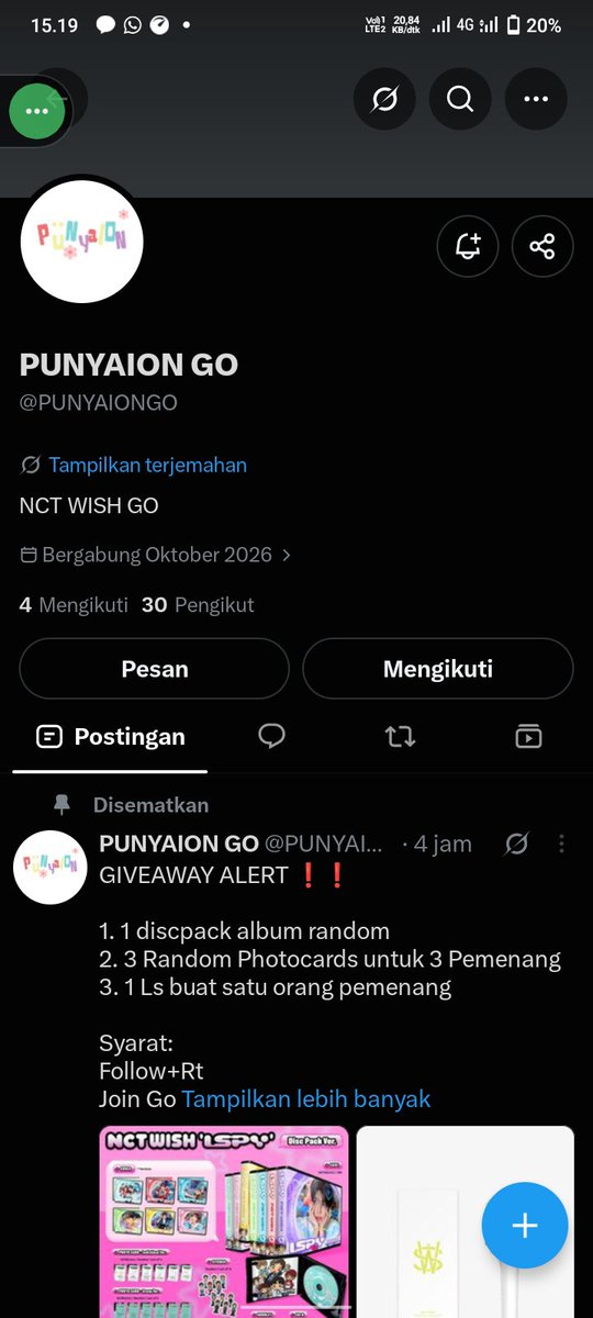yippieewoo's tweet photo. @symphoniagemina @PUNYAIONGO hii kaa izin ikutan wmll 💌💝
semoga wishiee selalu sehat dan bahagia, semakin dikenal banyak orang, dan semoga member selalu dikelilingi orang" yang baik, dan cb selanjutnya sampai seterusnya selalu sukses, pokonya doa terbaik buat cintaku wishiiiee 🤩💝 https://t.co/DEgeYTzZkL