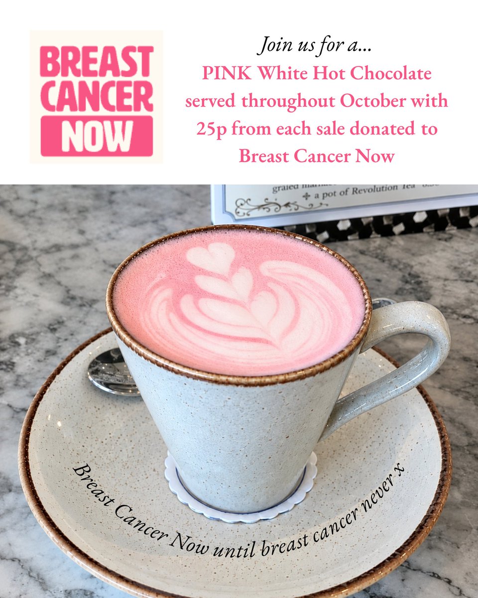 BothamsofWhitby's tweet photo. 🩷We're wearing PINK business-wide today to support the Breast Cancer Now campaign...we've even got pink hairnets for our bakers!

🩷 Join us for a PINK White Hot Chocolate during #October with 25p from each sale being donated to Breast Cancer Now

#BreastCancerNow https://t.co/3jTHvcOVId