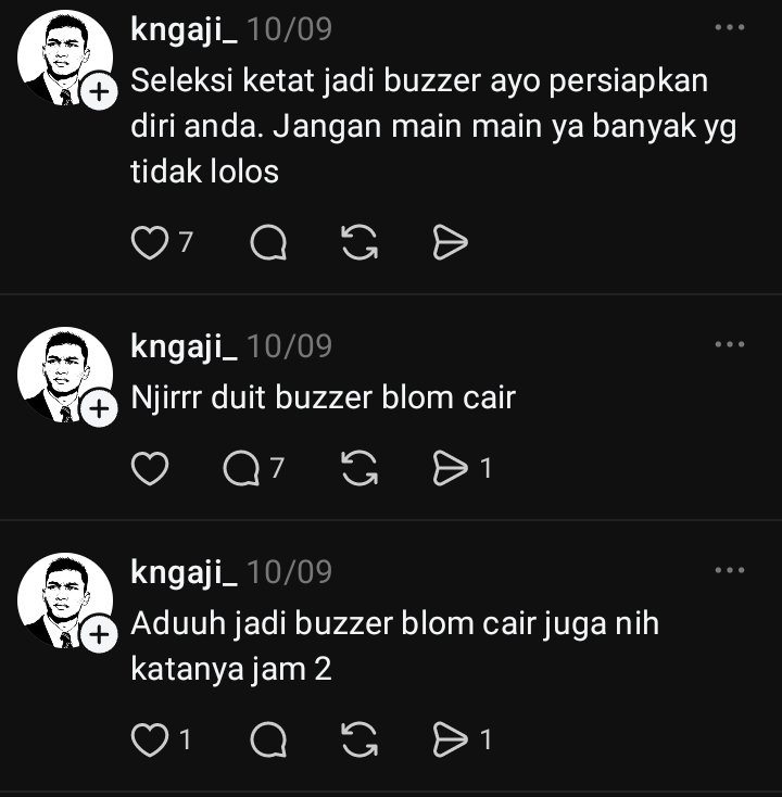 RaymondFritz001's tweet photo. @alayy oh, akun threads yg beberapa kali curhat bayaran buzzer nya belum cair https://t.co/HS0ycJ2xE1