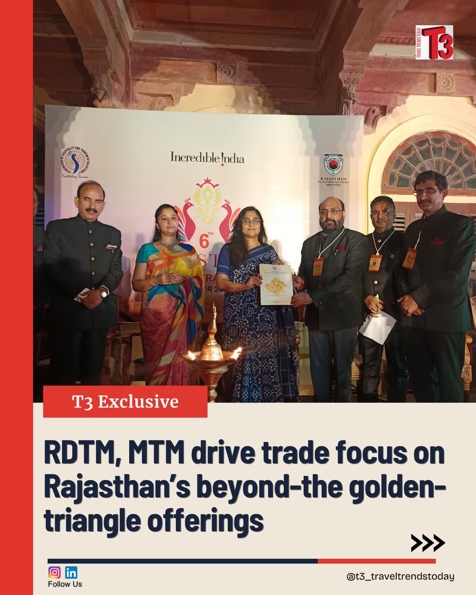 Ecenur75531818's tweet photo. Rajasthan is accelerating tourism growth through two B2B travel marts in Jaipur and Jodhpur, connecting hotels, agents and DMCs while spotlighting the state’s emerging western destinations. https://t.co/PY0vHwGb2N