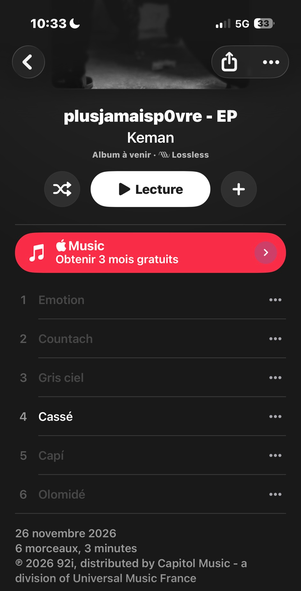 ifp92i's tweet photo. 🚨l'EP de KEMAN le 26 Novembre #92i https://t.co/lHNKQEZJKX