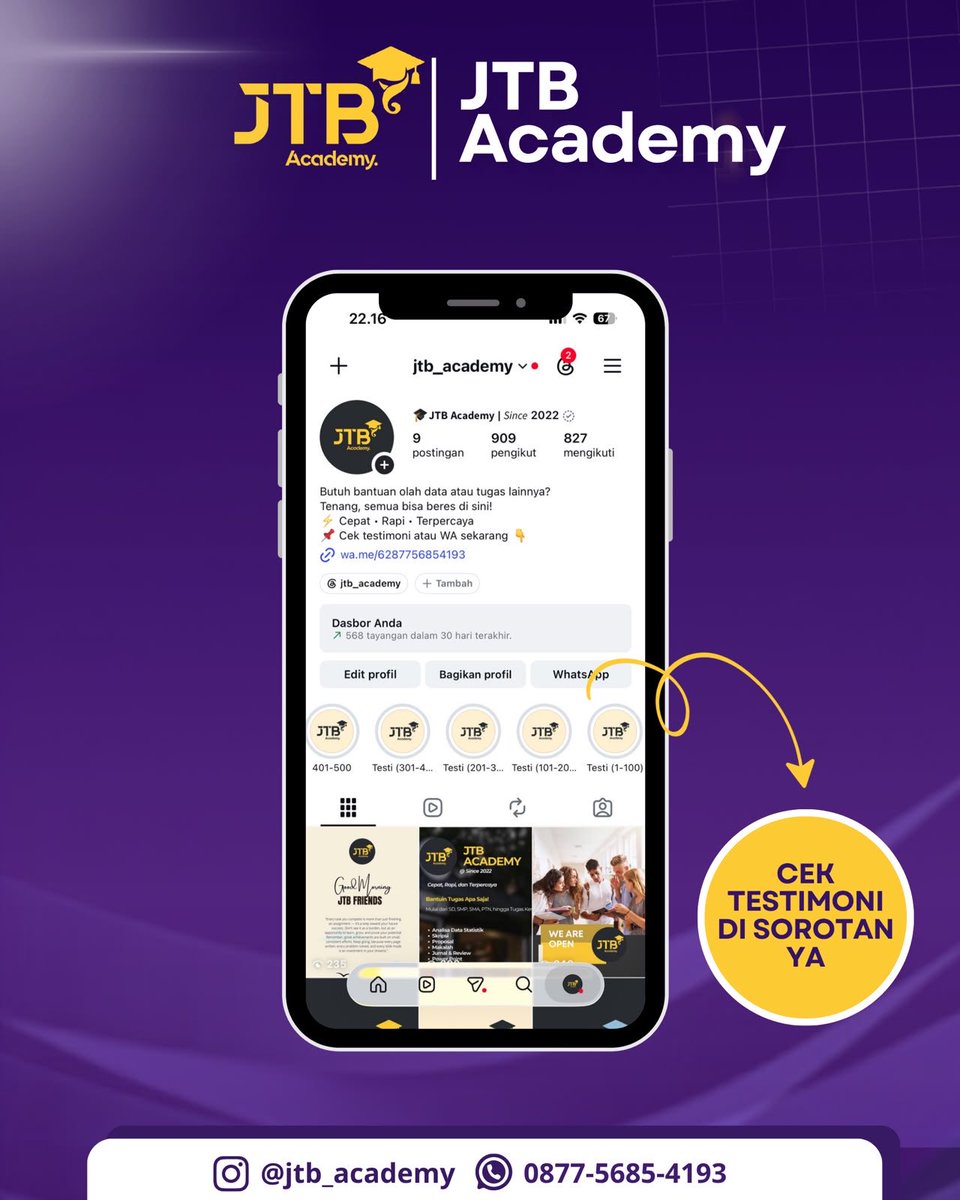 Kingo_id's tweet photo. Manusia punya batas kesabaran, tapi tugas punya batas pengumpulan 😭💀

Belum selesai satu, udah muncul tiga. Ini tugas apa cicilan?! 🤡

Yuk, kenalan sama JTB Academy 📚✨
Teman konsultasi untuk berbagai kebutuhan tugasmu!

📲 https://t.co/WchVvRv57w

#zonauangㅤ #joki https://t.co/bt90q6syaL
