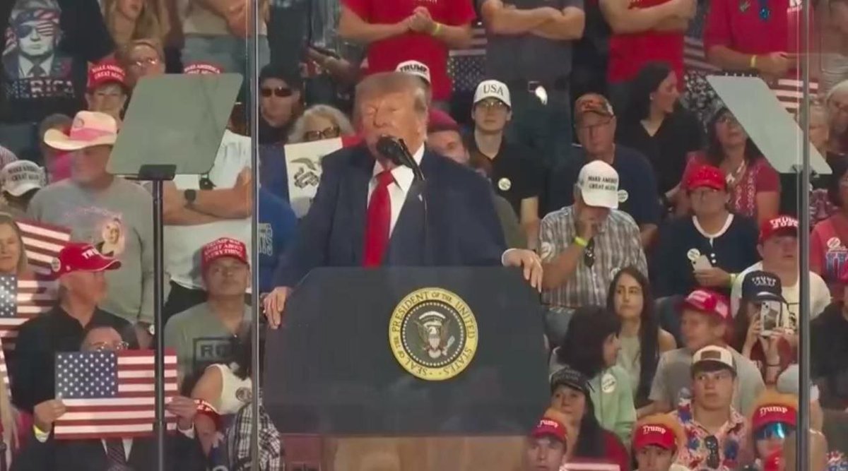 NecaForce's tweet photo. Trump claims that he will retain a great deal of power even after his presidential term ends.

You know, we have just a little over two years left. Can you believe it? But when I leave, I will have a lot of power, and I will make sure that you remain a priority. https://t.co/85RyVw0bU6
