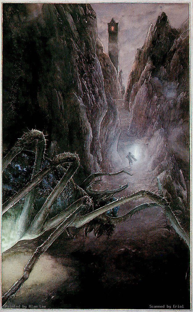 LRonLacy's tweet photo. For #OCTOBER 1993
‘Shelob's Lair’
Watercolour by Alan Lee (b. 1947)
*The 1993 J.R.R. Tolkien Calendar* (Ballantine Books) for October
#illustration #illustrationart #illustrationartists #AlanLee #JRRTolkien #TheLordOfTheRings #LOTR #Shelob https://t.co/8r0BLXaUn0