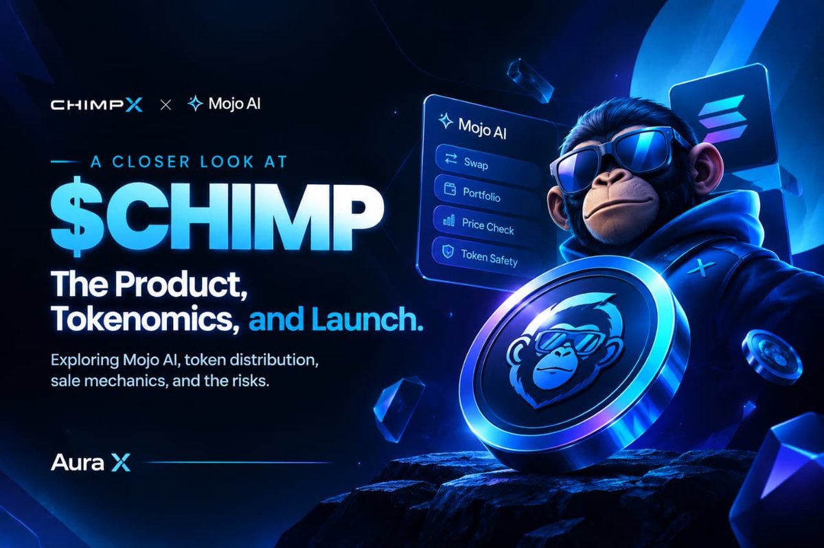 soulreeper01's tweet photo. Most token launches ask you to look at the token first.
 
I think a better starting point is the product behind it.
 
After three years of building, ChimpX is bringing $CHIMP to the market. But before getting caught up in the launch, I wanted to understand what Mojo AI does, how the token is distributed, and how the sale actually works.
 
Let's break it down.

A Thread 🧵🔻