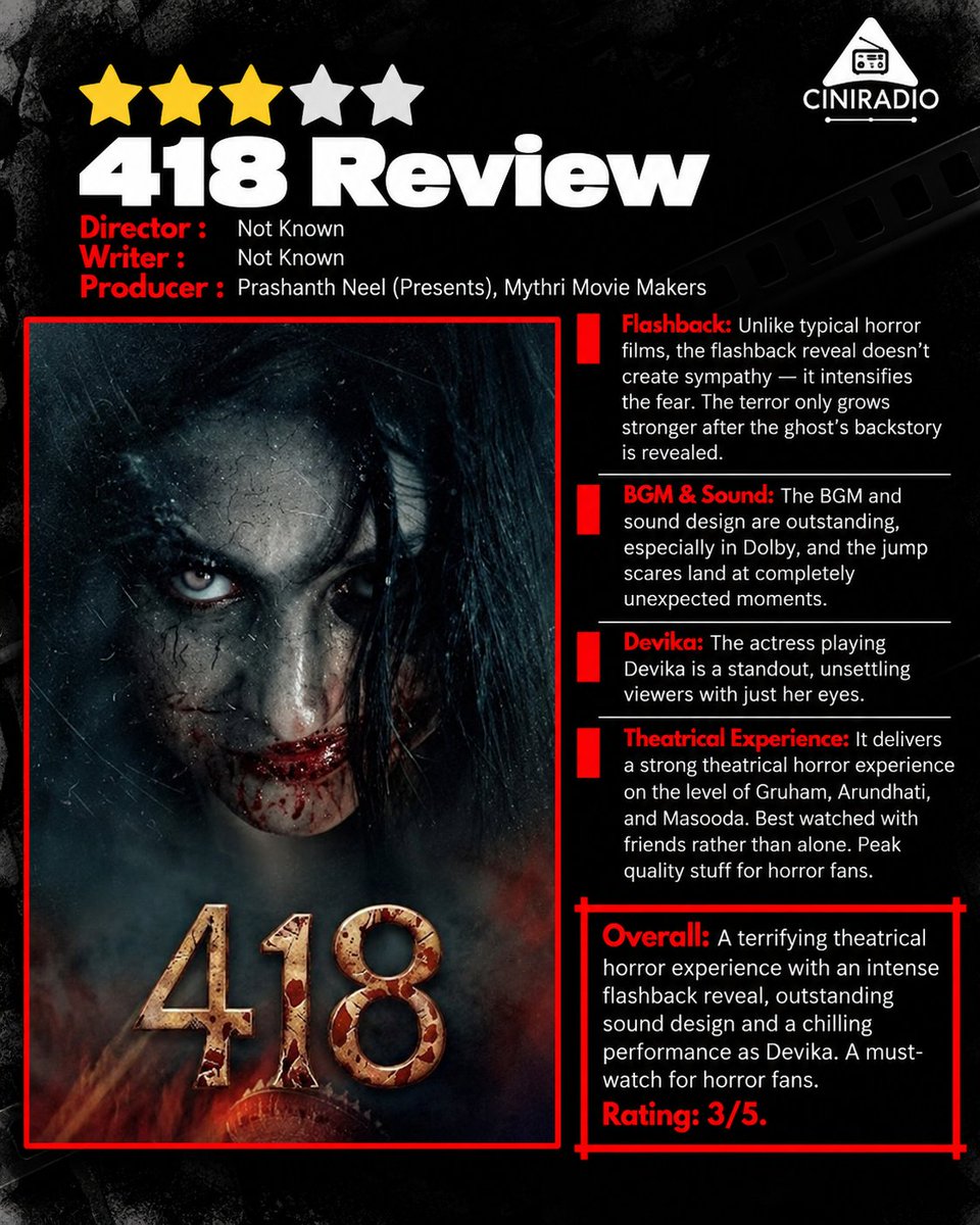 CiniRadio's tweet photo. #418TheFilm - Watchable 👍🏆 https://t.co/eGfDzsdO8J
