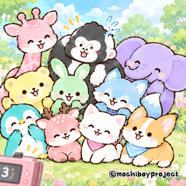 mochiboyproject's tweet photo. 3、2、1…‼️
サロンのみんなで宣材写真を撮影だっ📷✨
#ibispaint #ゆるいイラスト #AI好き
#集合写真 https://t.co/jGh1WzA3EW