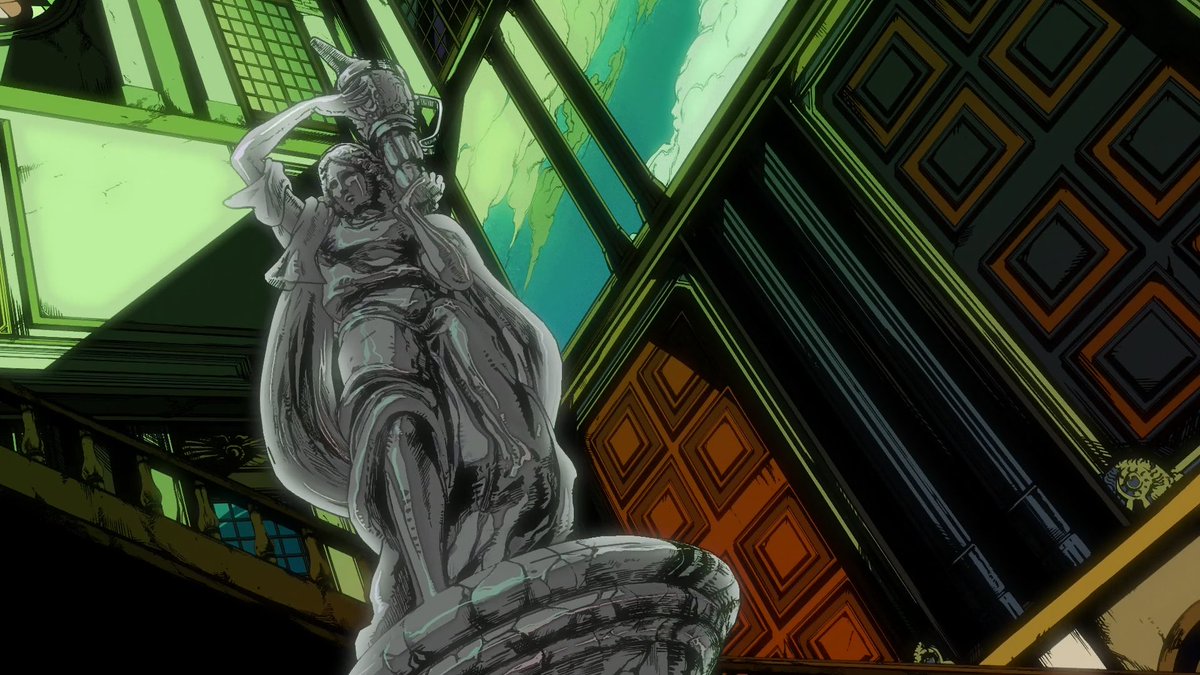 PART7Confirmed's tweet photo. THE GODDESS STATUE FROM THE JOESTAR MANSION 

OHHHHHHHH MY GOD WHAT AN AMAZING ANIME ADDITION DAVID PRO I LOVE YOU SO MUCH https://t.co/jzD4HPlF8R