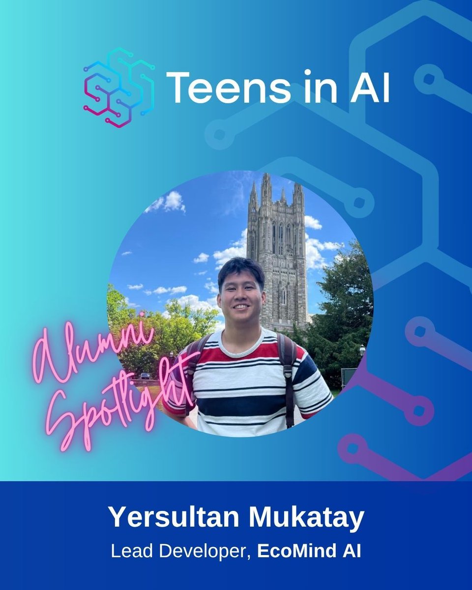 TeensInAI's tweet photo. Yersultan Mukatay led development on EcoMind AI at our #AI4GoodIncubator: a Chrome extension rating clothing sustainability. Top 5 Finalist, now live on the Chrome Web Store.

Next AI Leaders Forum, 28 October 2026, free. Register now: https://t.co/34JI9EnJX0 https://t.co/xqUXh5ulW0