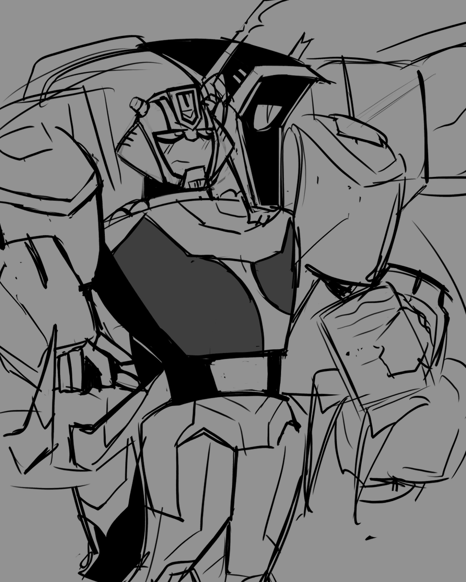 sheepcreature's tweet photo. bro can you stop being weird with your ex/situationship/its complicated while we are trying to fight technorganics .

#shockbee #bumblebee #shockwave #tfa https://t.co/2T16X97SdT