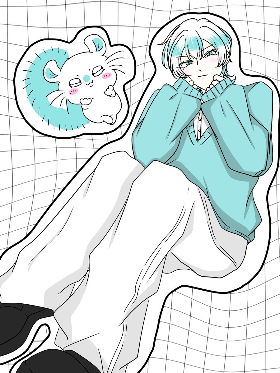 17_matsu_'s tweet photo. 欠点？かわいいの間違いﾀﾞﾛｯ🥺

⚠️ちいかわ モモンガ 擬人化⚠️ https://t.co/5ugdVorjSd
