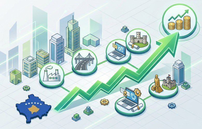 rtklivecom's tweet photo. Kosovo led Southeast Europe in average annual economic growth from 2012 to 2025 at 4.1%, compared with Serbia’s 2.4%, according to the Vienna Institute for International Economic Studies (wiiw). Albania followed at 3%, Montenegro at 2.9% and Romania at 2.8%. https://t.co/i4hHMt25up