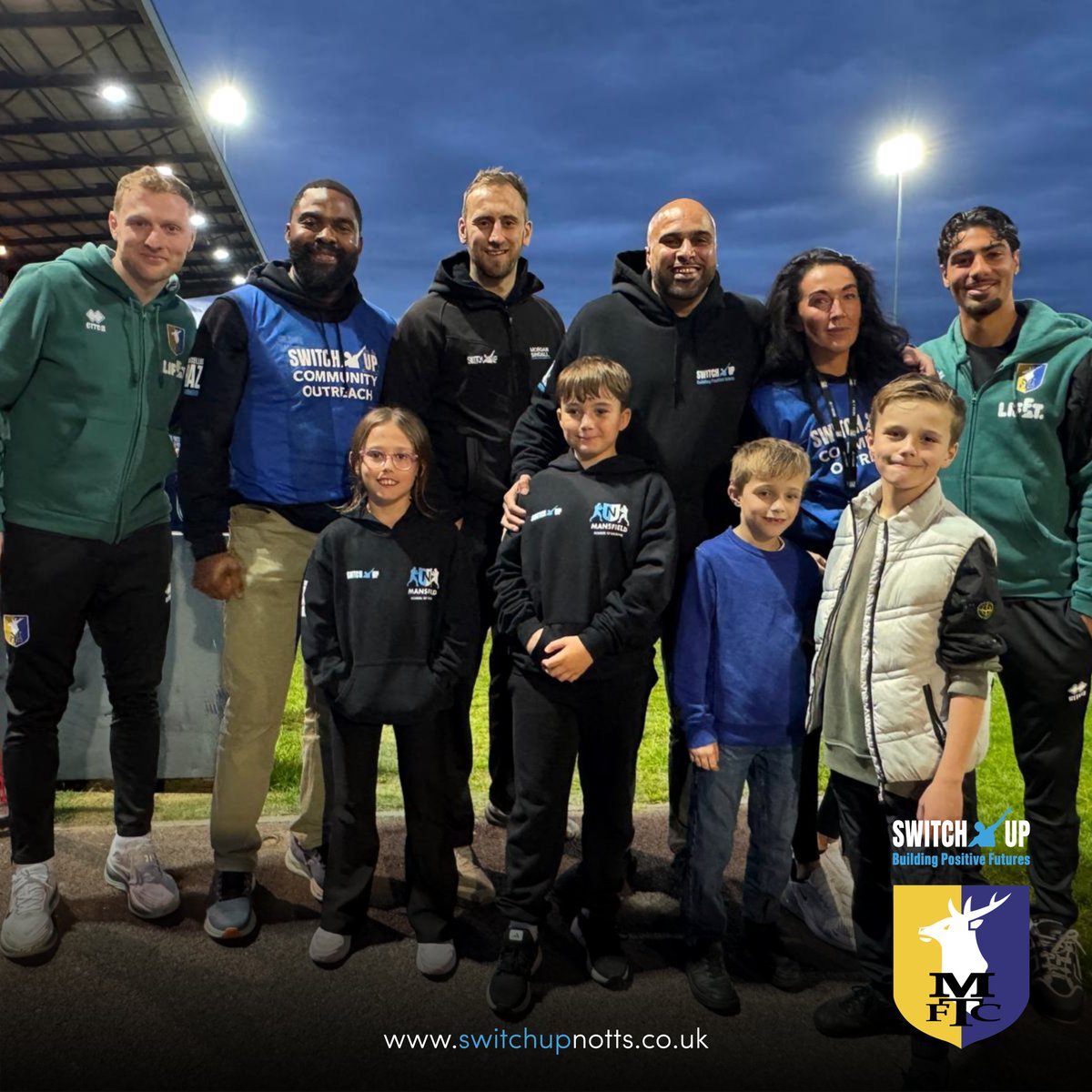 SwitchUpNotts's tweet photo. We are delighted to announce our partnership with Mansfield Town Football Club @mansfieldtownfc 

Two organisations rooted in the community, united by a shared commitment to creating brighter futures 💙

📷 Read about our partnership:
https://t.co/4Kq6WJavTz

#Partnership #Stags https://t.co/sV63iBhvz4