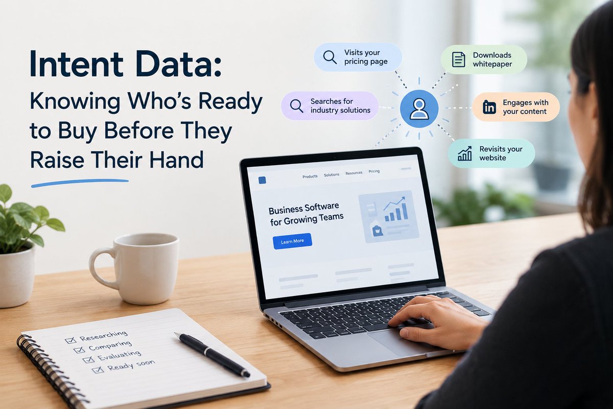 mariaoffial22's tweet photo. New on Medium: Intent Data: Knowing Who's Ready to Buy Before They Raise Their Hand 🎯

Two companies can look identical on paper. Only one is actually looking to buy.

Read it here: https://t.co/lvG5xStTRv

#B2BMarketing #LeadGeneration https://t.co/TlsA5inouu