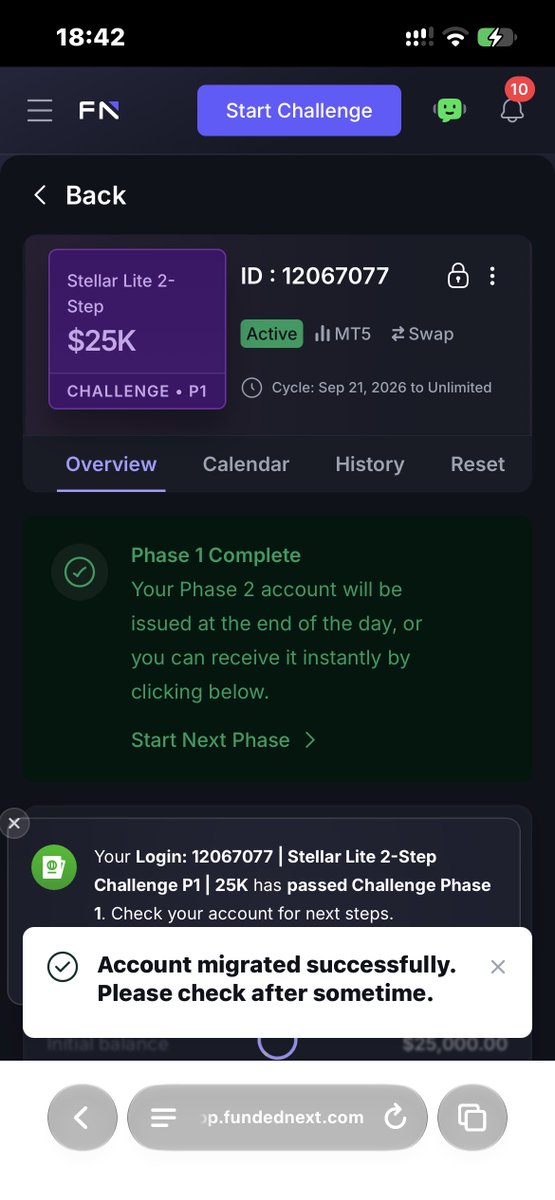 Crtlord1's tweet photo. Alhamdullilah!

 phase 2 journey begins.🥷🏿📊
@FundedNext https://t.co/8VmemYRqWP