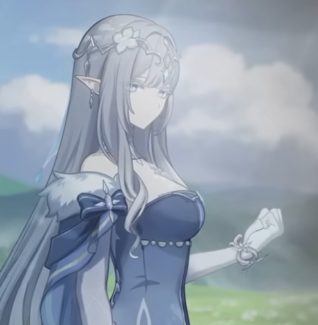 chrono732's tweet photo. @asumsworld 2 things of note
The Cryo symbol on her chest and the wrist bangle on her left hand shown in the Transcendence Trailer - "Sudden Snow", appearing on her 3D model means it's important. https://t.co/5B6FEtWi8j