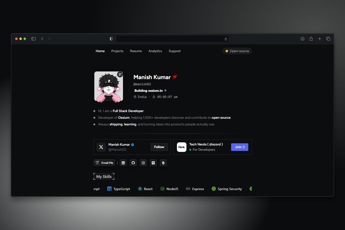 Manixh02's tweet photo. Claude is great at coding. But as a founder, you still need a developer who can guide it, catch its mistakes, and make sure your app is ready for production.

That’s why I’m introducing @Manixh02 

He’s built https://t.co/JurLbVo3N5 and https://t.co/O66HOiI06m, and is currently fixing an app and adding features for an international client.

Now open to a full-time role. Only one company gets to hire him, so who’s making the first move? 👀
