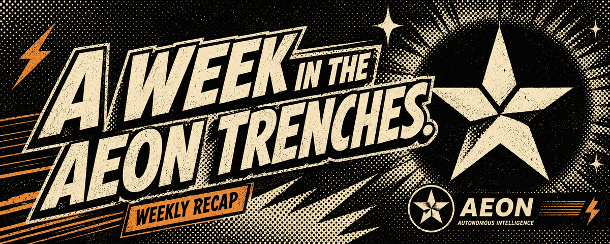 aeonframework's tweet photo. A week in the @aeonframework trenches🧵      

16th Oct --> 23rd Oct

The Aeon MCP, the Aeon Plugin on @ChatGPT, Aeon connect &amp; Aeon MCP full tutorials &amp; much more!

Framework &amp; Eco Updates 🌟 https://t.co/PVbOhVtz9l