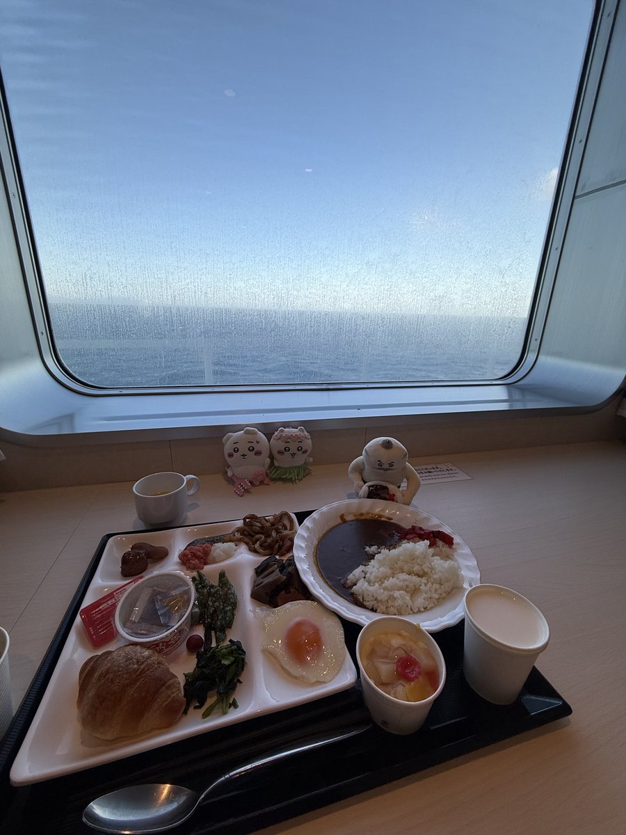 kccafe929's tweet photo. ちいかわフェリー⛴️に乗りたくてANAキャンセルした直後にANAコラボ決まって一瞬戸惑ったけど、
船旅が快適で楽しかったし職場の子がネットで買ってくれたから結果オーライで明日の初日を迎えられる☺️
わっせーわっせーっ気になってパフォ集中できるかな🤣 https://t.co/6yChZWhY83