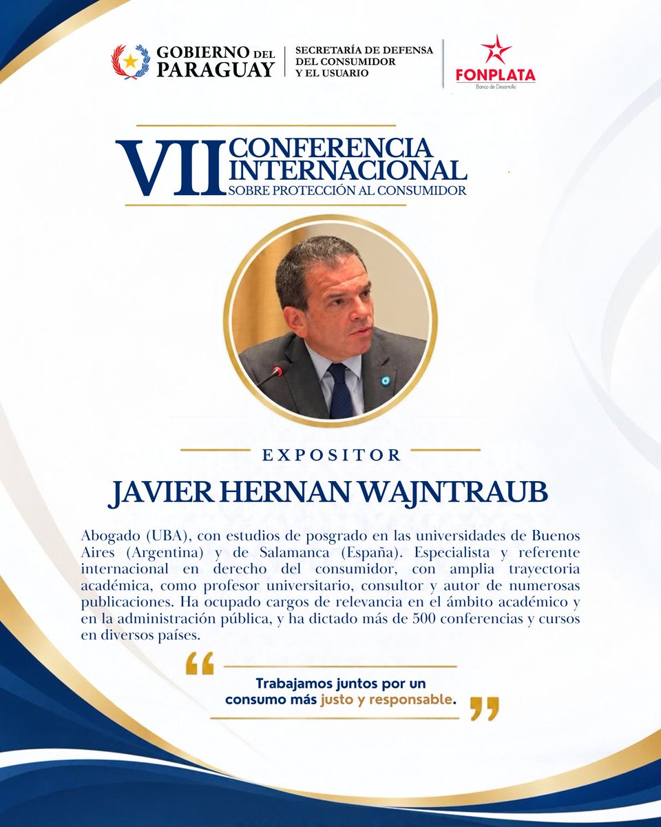 sedecopy's tweet photo. 📢 VII Conferencia Internacional sobre Protección al Consumidor

La Secretaría de Defensa del Consumidor y el Usuario (SEDECO) invita a participar de la VII Conferencia Internacional sobre Protección al Consumidor, https://t.co/RDGhWZMriW