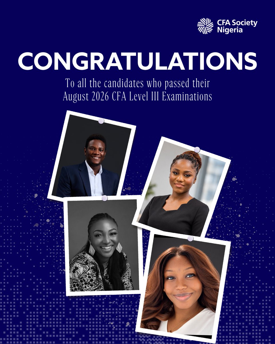 CFASocietyNG's tweet photo. Level III! You people have really done it! 🎉
Remember when Level I was the biggest thing on your mind? When you were still getting used to the CFA curriculum, trying to figure out your study routine and wondering how people even made it through all three levels?
#CFAProgram https://t.co/DBdCRyGoyW