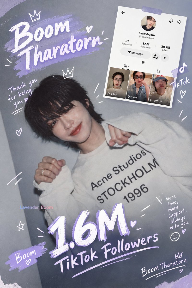 ThuThu851's tweet photo. Congratulations on reaching 1.6M TikTok followers, Jelly! 🎉 Every milestone you achieve makes us so proud of you. May your journey be filled with more love, happiness, and countless opportunities. No matter how far you go, please remember that you’ll always have fans standing beside you, believing in you, and cheering for you. We’ll always be here to support you through every step of your journey. This is just the beginning of many more beautiful achievements to come. Keep shining, our beloved Jelly! 

#besevboom