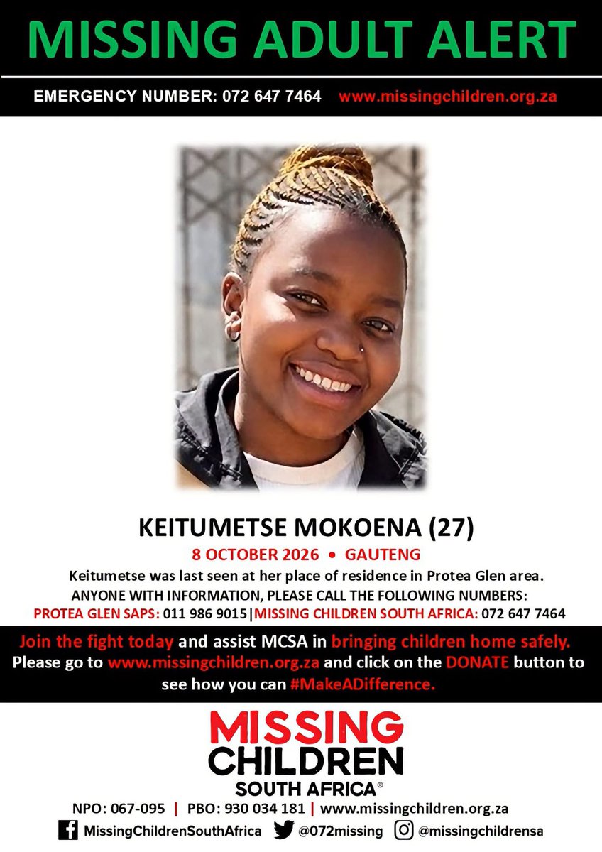 Abramjee's tweet photo. #Missing
Share please https://t.co/GAJLLZPLIr