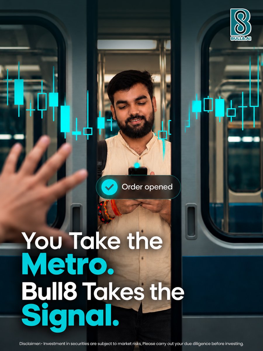 Bull8Ai's tweet photo. You Take the Metro. Bull8 Takes the Signal.

Less manual effort. More systematic trading.
Discover your trading tools with Bull8 Algo.

https://t.co/ahke9dALN8

#Bull8 #Bull8Algo #AlgoTrading #AlgorithmicTrading #AutomatedTrading #TradingTechnology #SmartTrading #FinTech https://t.co/f32c8YiVOS