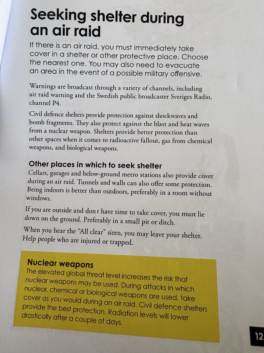 PennyMordaunt's tweet photo. Given that our Government is preparing households for what may lie ahead (images from Sweden’s “warbook”), wouldn’t it be a good idea to deliver the funding and reforms that would deter and prevent much of it happening. A war would cost us 50% of GDP. It’s 5% to prevent one. https://t.co/h0ggz5yo5T