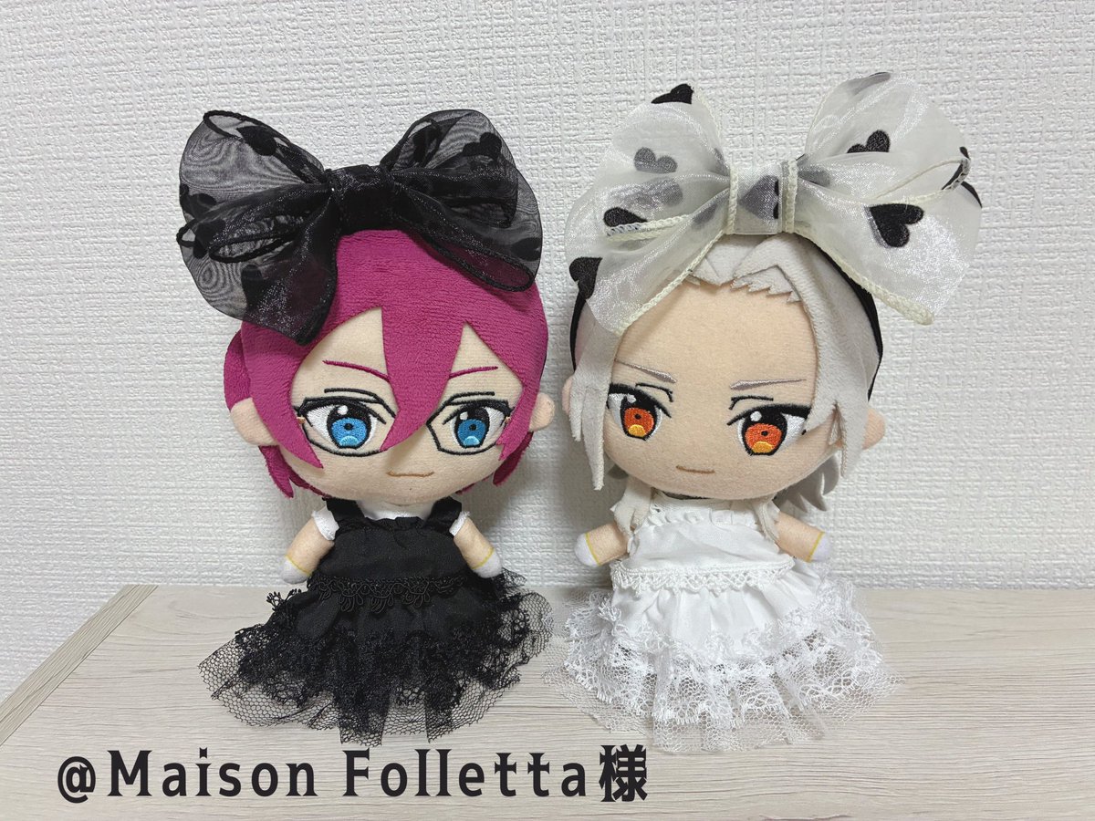 pie_Adanuchan's tweet photo. おともだちがぬいマーケットに
初出店されます♡

12〜15cmぬいちゃんにぴったりなキャミソールと、ふわふわレーススカート、ヘッドリボン🩰🤍🖤

丁寧な仕立てと上品な雰囲気がとっても素敵な、まるで小さなブティックのお洋服🎀✨
プライズにもピッタリ😌
@maisonfolletta https://t.co/kpKpvlvkzx