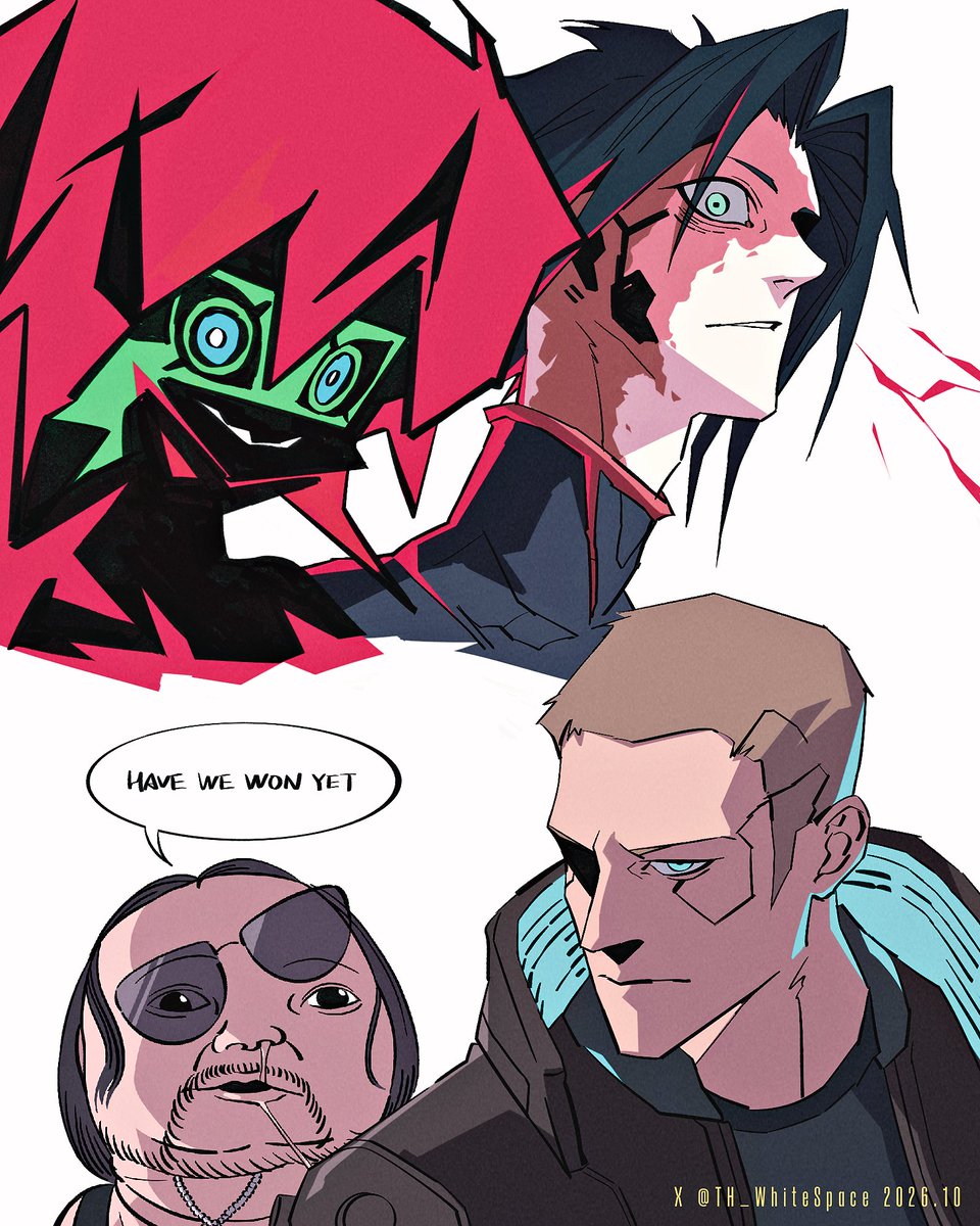 TH_WhiteSpace's tweet photo. D vs V
#CyberpunkEdgerunners2 https://t.co/4OWatVHPN5