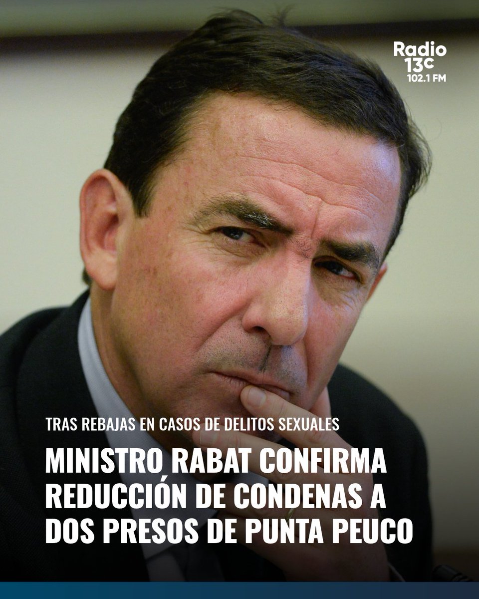 Radio_13c's tweet photo. 📌El ministro de Justicia aseguró en Tele13Radio que firmó decretos que otorgan rebajas de condenas a internos de Punta Peuco: uno condenado por secuestro y otro por tortura. Esto, tras la controversia por los beneficios concedidos a condenados por delitos sexuales contra menores https://t.co/GPeEapo3wa