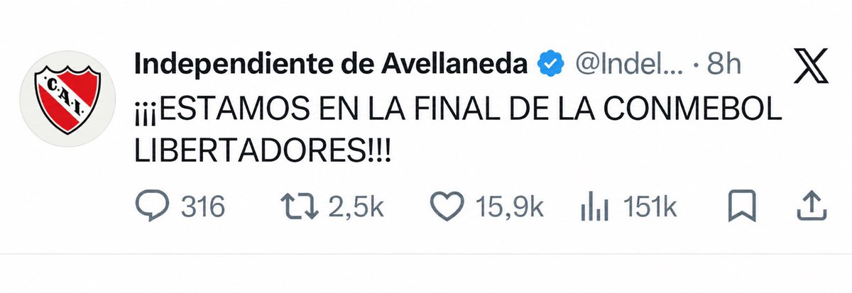 NikanorLang's tweet photo. ¿Cuanto pagarias por ver esto?
#Independiente https://t.co/rBCK24WB47
