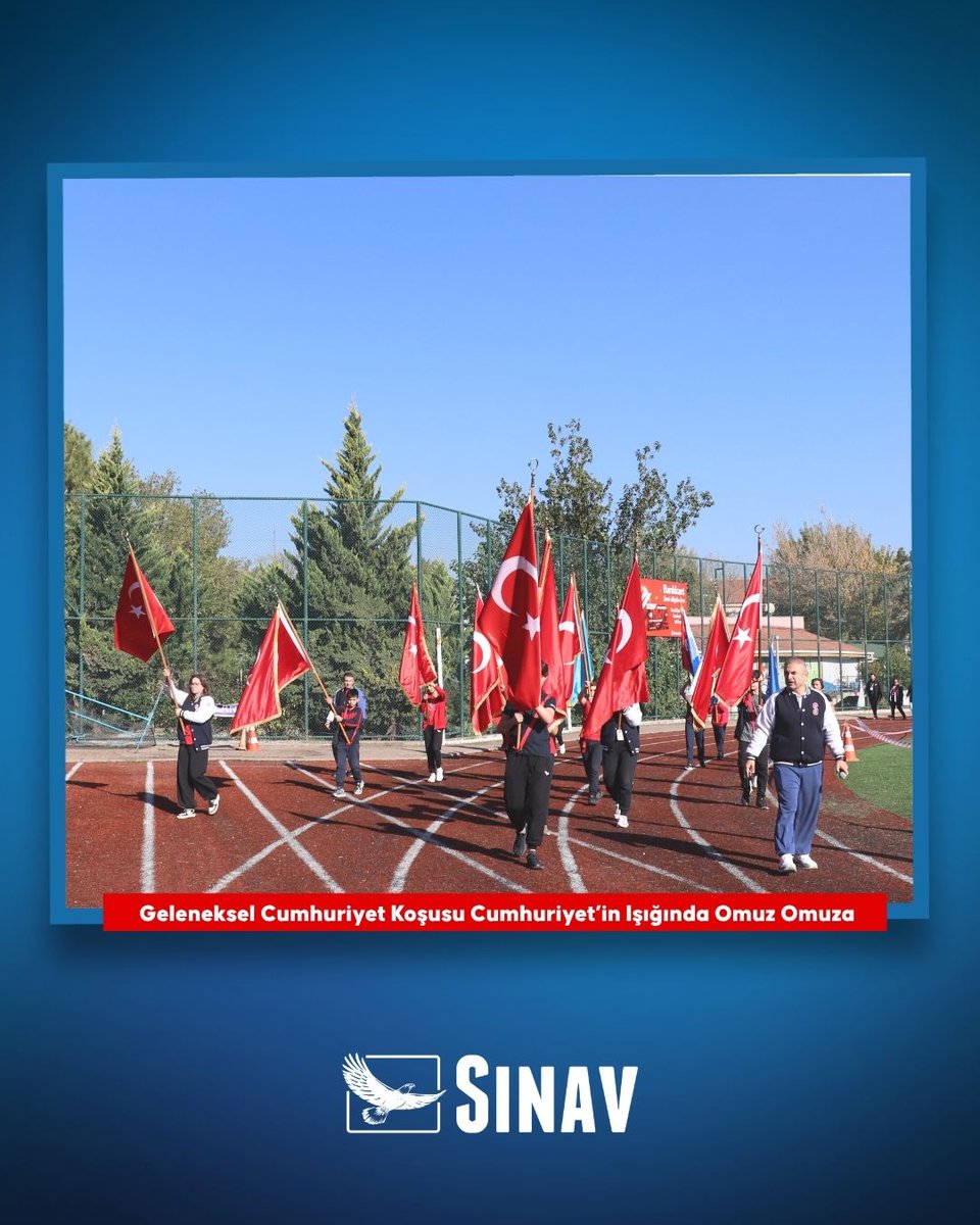 sinavegitim's tweet photo. CUMHURİYET’İN IŞIĞINDA OMUZ OMUZA, CUMHURİYET İÇİN SAĞLIKLI NESİLLER! 🏃‍♀️🏃‍♂️🇹🇷

Cumhuriyet coşkusunu hep birlikte yaşadık! ❤️

Sınav Eğitim Kurumları Ankara okullarımız, Yenimahalle Hasan Doğan Stadyumu’nda düzenlenen Geleneksel Cumhuriyet Koşusu için tek yürek, aynı heyecan ve aynı Cumhuriyet sevgisiyle buluştu.

🏃‍♀️ Sabah seansında ilkokul 4. sınıf ve ortaokul 5, 6 ve 7. sınıf öğrencilerimiz; öğleden sonra ise lise 9, 10 ve 11. sınıf öğrencilerimiz koşuya katılarak Cumhuriyet coşkusunu hep birlikte yaşadı.

Her adımda birlik, her nefeste umut, her koşuda Cumhuriyet sevgisi! 🇹🇷

Geleceğimizin teminatı çocuklarımız ve gençlerimizle; sağlıklı nesiller, güçlü yarınlar ve Cumhuriyet değerlerine bağlı bir gelecek için omuz omuza koştuk!

Cumhuriyet’in ışığında, geleceğe aynı inançla…

Yaşasın Cumhuriyet! ❤️🇹🇷

Detaylar için: https://t.co/wLM9FdiOZu

#SınavEğitimKurumları #GelenekselCumhuriyetKoşusu #29Ekim #CumhuriyetCoşkusu #SağlıklıNesiller #OmuzOmuza #YasasınCumhuriyet